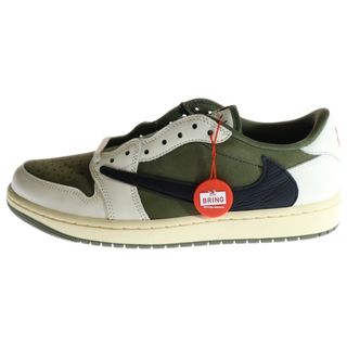 ナイキ(NIKE)のNIKE ナイキ ×TRAVIS SCOTT AIR JORDAN 1 LOW OG REVERSE OLIVE DM7866-200 トラヴィススコット エアジョーダン1 ローカットスニーカー カーキ US9/27.0cm(スニーカー)