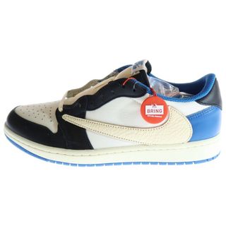 ナイキ(NIKE)のNIKE ナイキ ×トラヴィススコット ×フラグメント AIR JORDAN 1 LOW OG SP エアジョーダン 1 ローカットスニーカー SU8/26.0cm DM7866-140(スニーカー)