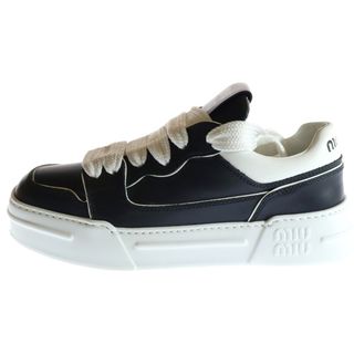 ミュウミュウ(MIU MIU)のmiumiu ミュウミュウ ウィメンズ パテント 厚底 ローカットスニーカー ブラック 838(スニーカー)