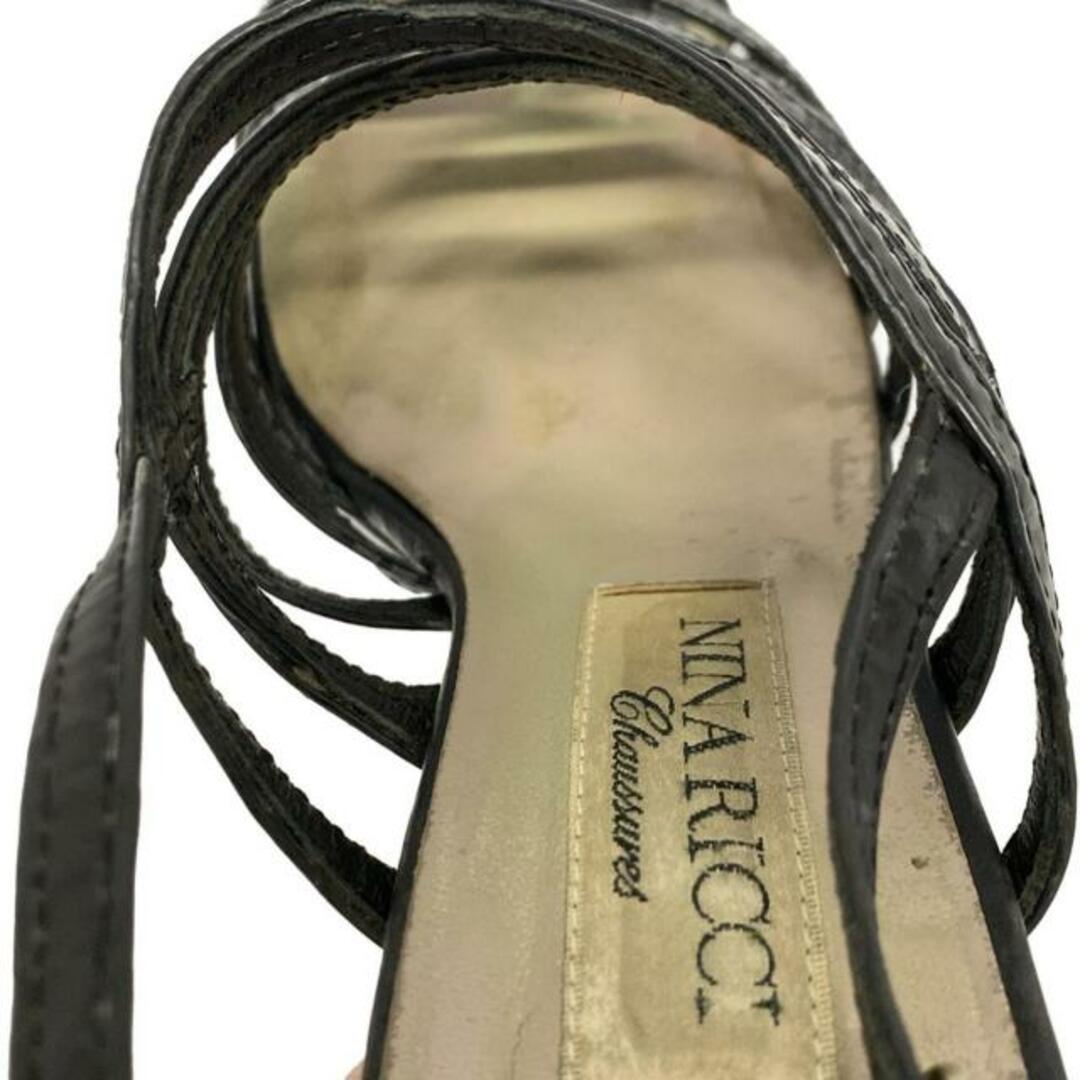 SALE!関税無料!NINA RICCI (ニナリッチ)サンダル NINA RICCI - NINARICCI(ニナリッチ) サンダル 35 - 黒×ゴールド