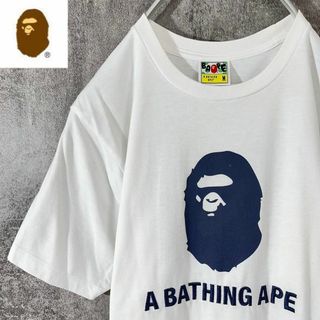 アベイシングエイプ(A BATHING APE)の[大人気]　アベイシングエイプ　Tシャツ　プリント◎　存在感◎　刺繡ロゴ　大猿(Tシャツ/カットソー(七分/長袖))