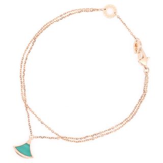 ブルガリ(BVLGARI)のBVLGARI ブルガリ ディーヴァー ドリーム SM マラカイト ブレスレット Au750 K18 PG ピンクゴールド(ブレスレット/バングル)