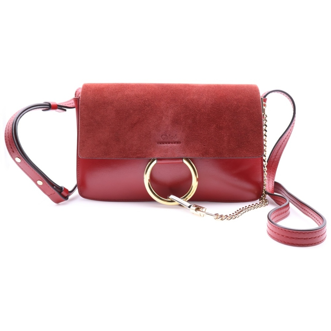 CHLOE ★ ロゴ レザー ショルダーバッグ / レッド Chloe - Chloe クロエ チェーンショルダーバック レッド レザー