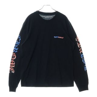 クロムハーツ(Chrome Hearts)のCHROME HEARTS クロムハーツ PPO US SCRL L/S Tee 星条旗 スクロールラベル 長袖Tシャツ ブラック(シャツ)
