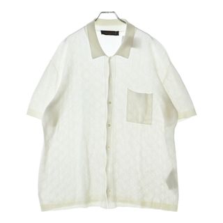 ルイヴィトン(LOUIS VUITTON)のLOUIS VUITTON ルイヴィトン 23AW モノグラムポインテルコットン 半袖ショートスリーブシャツ RM232M Y34 HPN31W ホワイト(シャツ)