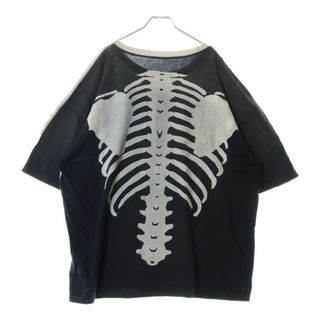 キャピタル(KAPITAL)のKAPITAL キャピタル 19AW KOUNTRY BONE TEE ボーンプリント 半袖Tシャツ ホワイト/ブラック K1902SC823(Tシャツ/カットソー(半袖/袖なし))