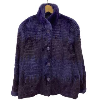 SAGA MINK レディース 毛皮 ミンク コート SIZE Free パープル(その他)