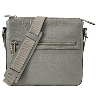 グッチ(GUCCI)のGUCCI(グッチ) ショルダーバッグ GG柄 406410 グレー レザー(ショルダーバッグ)