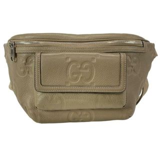 グッチ(GUCCI)のGUCCI(グッチ) ウエストポーチ ジャンボ GG ラージ ベルトバッグ 645093 ベージュ レザー(ボディバッグ/ウエストポーチ)
