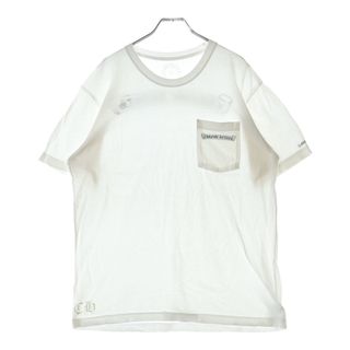 クロムハーツ(Chrome Hearts)のCHROME HEARTS クロムハーツ CH T-SHRT 1 バックスクロールラベルプリント半袖Tシャツ カットソー ホワイト(Tシャツ/カットソー(半袖/袖なし))