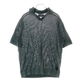 KITH キス 25SS Open Knit Drew Polo 半袖ニットポロシャツ グリーン