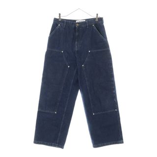 ロエベ(LOEWE)のLOEWE ロエベ 22SS PATCHED DENIM TROUSERS ダブルニー ワイドデニムパンツ インディゴ H526Y11X06(デニム/ジーンズ)