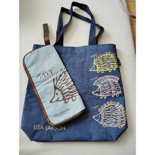 リサラーソン(Lisa Larson)の新品　リサラーソン　ハリネズミ　エコバッグ　トートバッグ　マイボトルケース(トートバッグ)