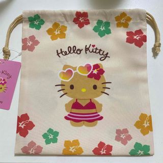 日焼けキティ巾着(キャラクターグッズ)