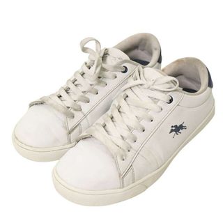 POLO CHAMPS ポロチャンプス PC2303 通年★ スニーカー ローカット Sz.24cm メンズ 白