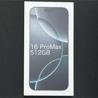 アップル(Apple)のiPhone16 Pro Max 512GB ホワイトチタニウム(スマートフォン本体)