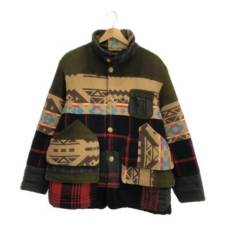SOUTH2 WEST8 サウスツーウエストエイト サイズM ネイティブ 切替ウール ジャケット メンズ パッチワーク ネペンテス(その他)