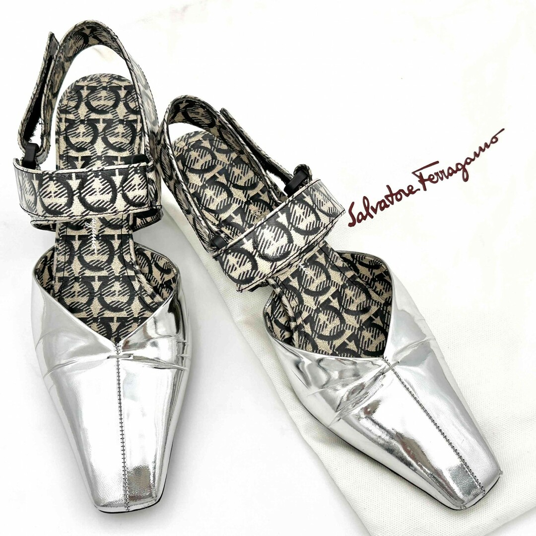 Ferragamo★ガンチーニロゴ レディース サンダル・ミュール FERRAGAMO - □激レア□ Ferragamo ミュール ガンチーニ