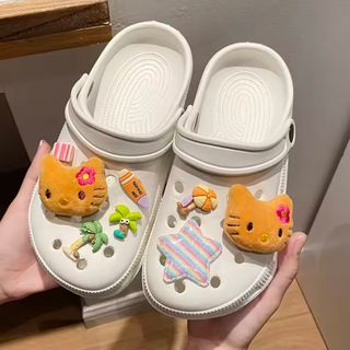 ハローキティ(ハローキティ)の【新品♡未使用】日焼けキティ♡クロックス用♡ジビッツ♡8点(キャラクターグッズ)