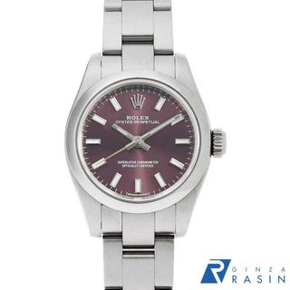 ロレックス(ROLEX)のロレックス オイスターパーペチュアル 176200 レッドグレープ ランダム番 レディース 中古 腕時計(腕時計)