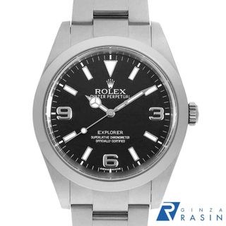ロレックス(ROLEX)のロレックス エクスプローラーI 前期型 ブラックアウト 214270 ブラック ランダム番 メンズ 中古 腕時計(腕時計(アナログ))