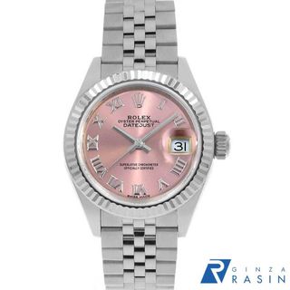 ロレックス(ROLEX)のロレックス デイトジャスト 279174 ピンク ローマ 5列 ジュビリーブレス ランダム番 レディース 中古 腕時計(腕時計)