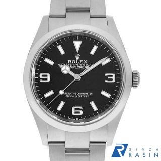 ロレックス(ROLEX)のロレックス エクスプローラー36 124270 ブラック ランダム番 メンズ 中古 腕時計(腕時計(アナログ))