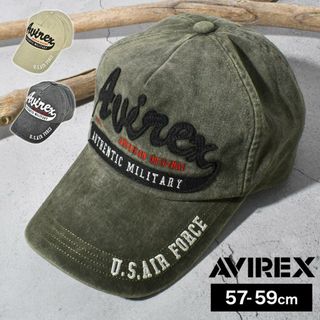 アヴィレックス(AVIREX)のキャップ AVIREX アヴィレックス アビレックス メンズ アメカジ ブランド ブラック チャコール カーキ ベージュ 黒 帽子 中学生 高校生 男性 男の子 男子 洗える 大きいサイズ 春 夏 秋 冬 洗える 涼しい(キャップ)