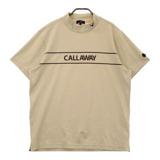 サイズ：LL CALLAWAY キャロウェイ 2025年モデル モックネック 半袖Tシャツ  ベージュ系 [240101496163] ゴルフウェア メンズ ストスト(ウエア)