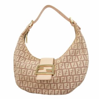 フェンディ(FENDI)の【5ge5763-h】フェンディ ハンドバッグ ズッキーノ キャンバス ピンク シャンパンゴールド金具【中古】レディース(ハンドバッグ)