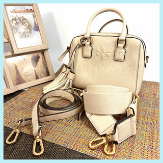 トリーバーチ(Tory Burch)の✨極美品✨ トリーバーチ 3wayミニボストンバッグ フリンジ ストラップ(ショルダーバッグ)