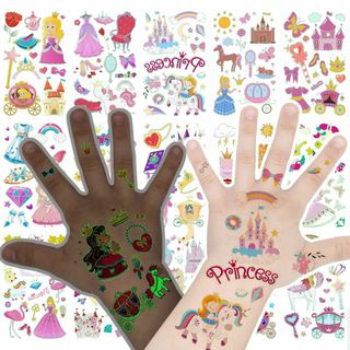 【人気商品】VIWIEU タトゥーシール プリンセス 光る かわいい こども女の