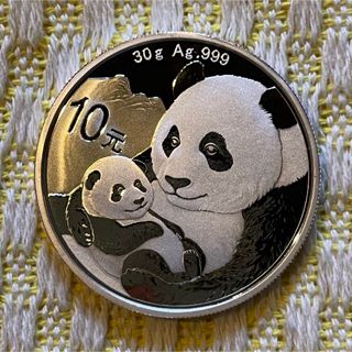 2019年 純銀 パンダ銀貨 30g 中国 10元 シルバーコイン(金属工芸)