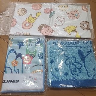 ジャル(ニホンコウクウ)(JAL(日本航空))の未使用ハンドタオルセット*(タオル/バス用品)