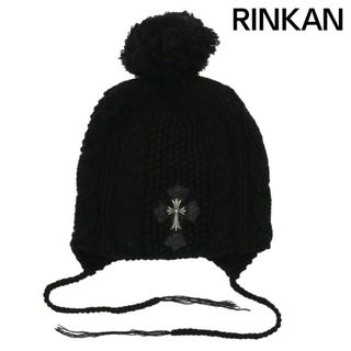 クロムハーツ(Chrome Hearts)のクロムハーツ スモールCHクロス付カシミアニットキャップ帽子 メンズ(ニット帽/ビーニー)