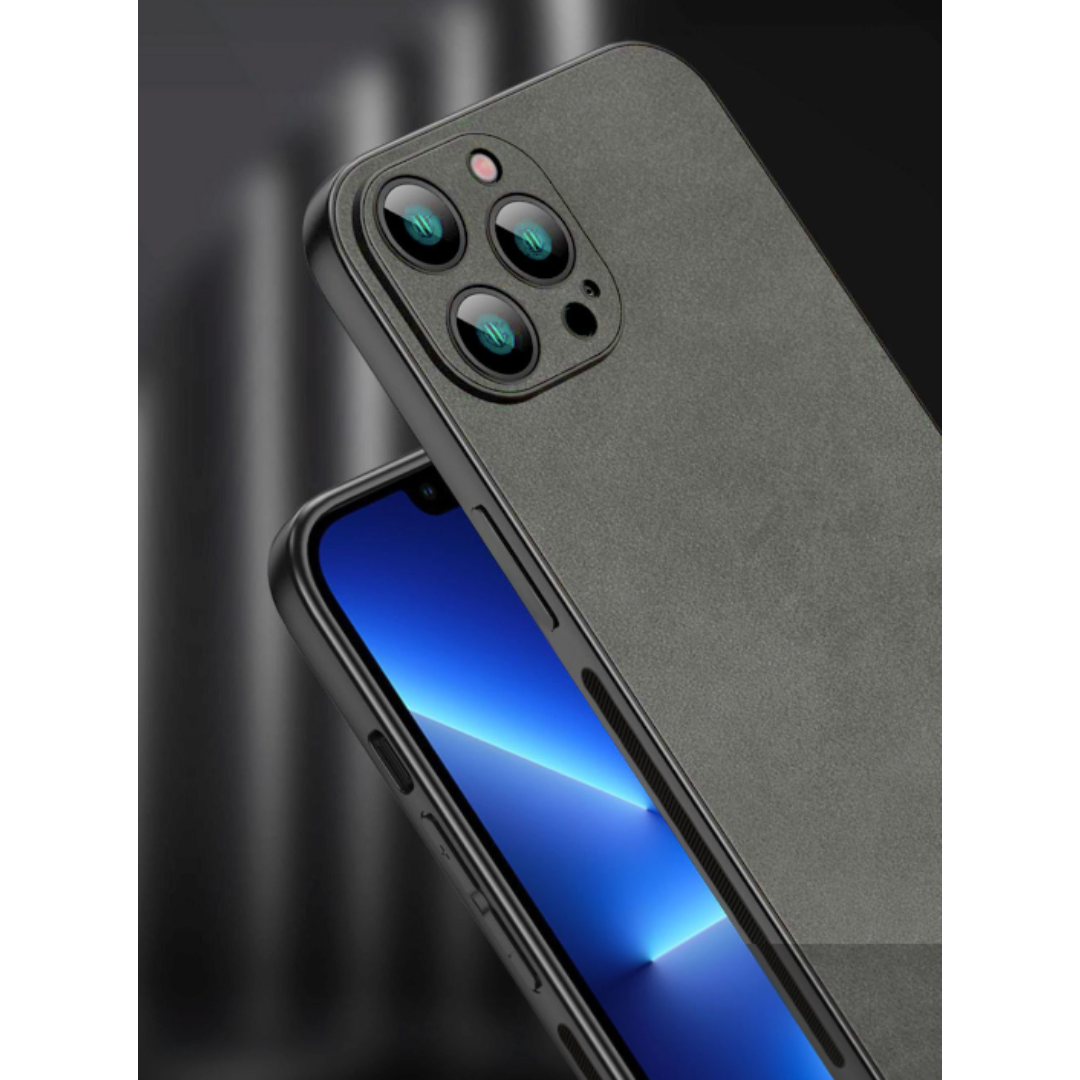 新品❗️ iPhone15  iPhone カバー 高級感 大人 グレー スマホ/家電/カメラのスマホアクセサリー(iPhoneケース)の商品写真