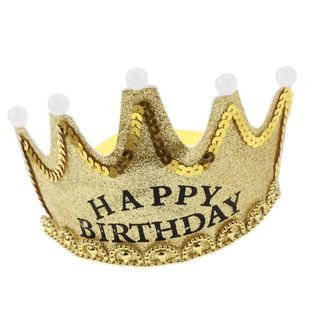 【在庫セール】【パーティーパーク 】お誕生日 バースデー 王冠 キラキラ 光る 