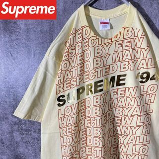 シュプリーム(Supreme)の[大人気]　シュプリーム　Tシャツ　プリント◎　英字　総柄　企業ロゴ　存在感◎(Tシャツ/カットソー(七分/長袖))