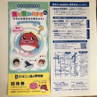 たばこと塩の博物館 招待券2枚セット(その他)