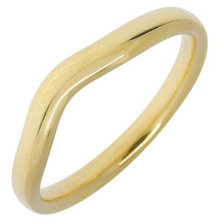 【TIFFANY&Co.】ティファニー カーブドバンド エルサ・ペレッティ K18イエローゴールド 19号 約4.6g メンズ リング・指輪