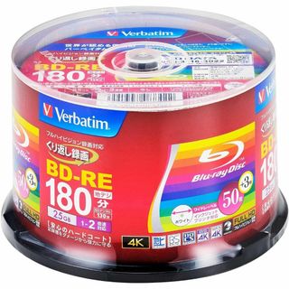 【特価商品】Verbatim製 ブルーレイディスク くり返し録画用 BD-RE 