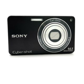 ソニー(SONY)の【全額返金保証】【最速発送】Sony コンパクトデジタルカメラ サイバーショット DSC-W350　ブラック 動作確認済(コンパクトデジタルカメラ)