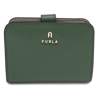 フルラ(FURLA)のフルラ 折財布 レディース WP00315 ARE000 4059S カメリア コンパクト ウォレット Sサイズ 二つ折り財布 レザー バイカラー オリーブ＋ライトサルビア FURLA CAMELIA(財布)