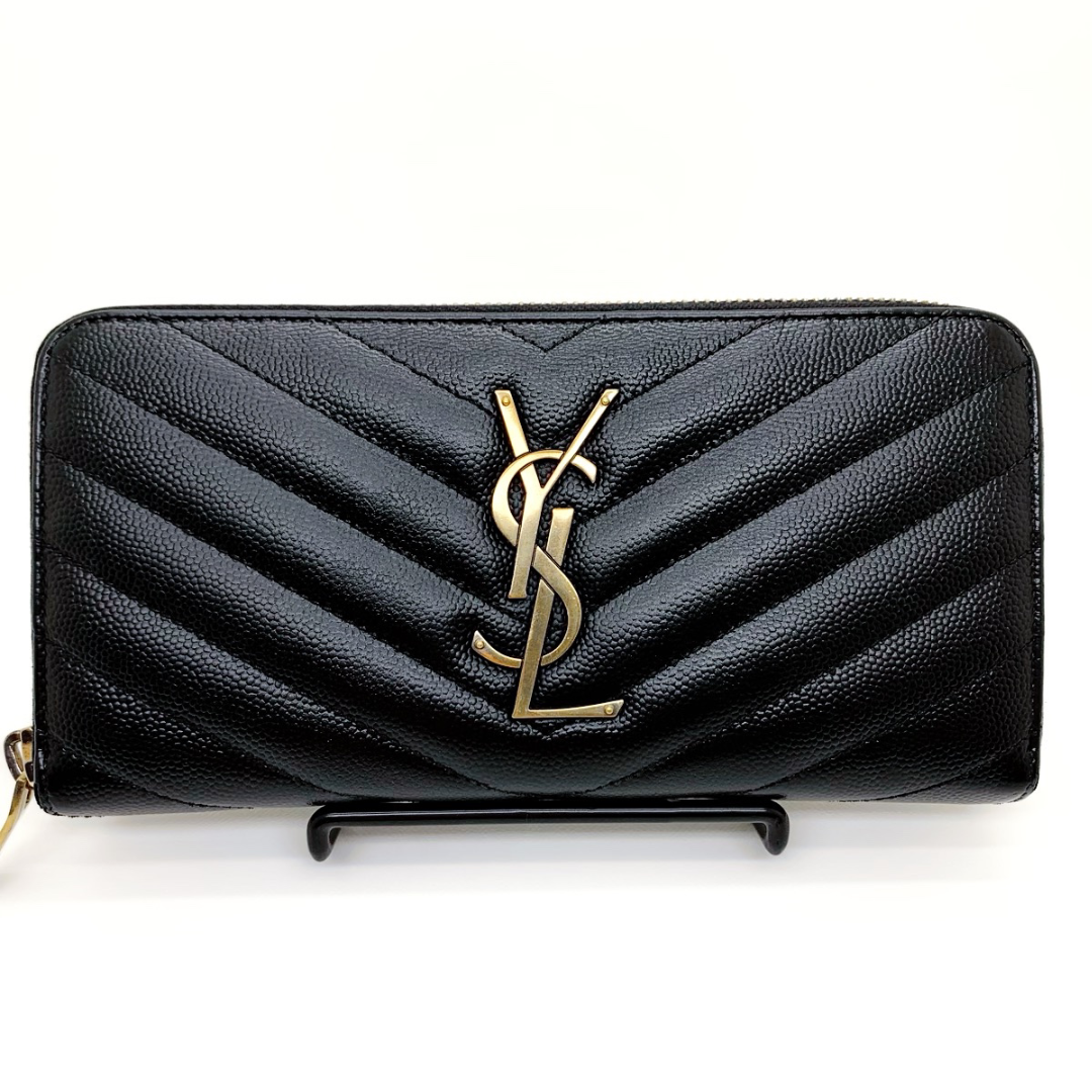 希少 サンローラン コインケース カサンドラ キャビアスキン 付属品有り SAINT LAURENT - ✨極美品✨イヴサンローラン カサンドラ