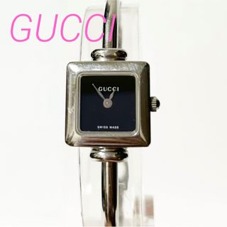 グッチ(GUCCI)のGUCCI グッチ QZ 腕時計 スクエアフェイス 1900L 動作確認済(腕時計)