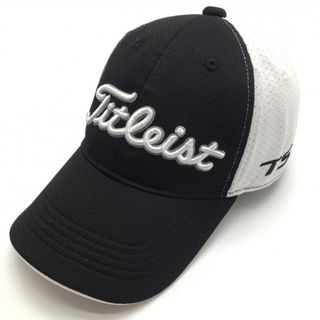 タイトリスト メッシュキャップ 黒×白 フットジョイ フリーサイズ(約57-59cm) ゴルフウェア TITLEIST