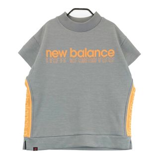 サイズ：2 NEW BALANCE GOLF ニューバランス ; 2023年モデル ハイネック 半袖Tシャツ ロゴ  グレー系 [240101493559] ゴルフウェア レディース ストスト(ウエア)