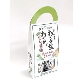 わさび塩とわさびだし醬油詰め合わせ 2本セット(調味料)