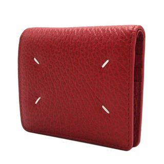 メゾンマルジェラ(Maison Margiela（旧Maison Martin Margiela）)の【新品】メゾンマルジェラ S56UI0140 P4455 財布 二つ折り財布(小銭入れあり) Maison Margiela 11 レザー 4ステッチ コンパクト ミニ財布 レディース(財布)
