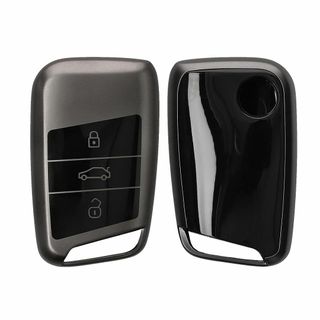 【在庫処分】kwmobile VW 3-ボタン 車のキー (Keyless Go